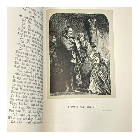 Antique 1901 Complete Works of Shakespeare Vol. 8 Illustrated Rare - Picture 4 of 14